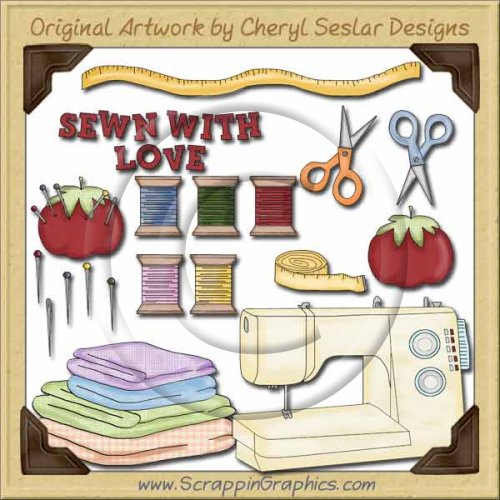 Sewing Elements Collection Graphics Clip Art Download