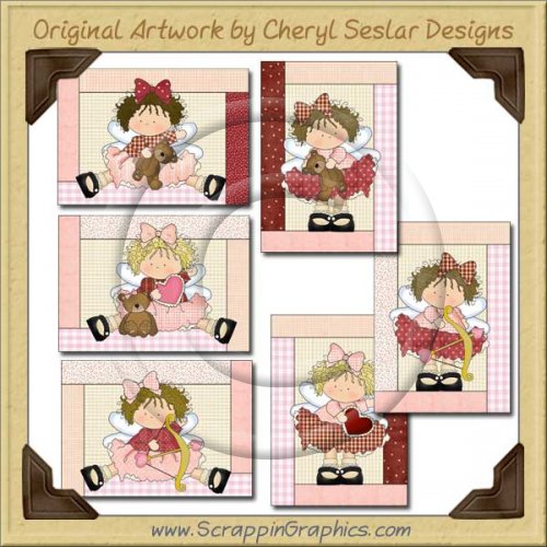 Little Cupid Beauty Cards Collection Printable Craft Download