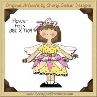 Flower Fairy Single Clip Art Graphic Download