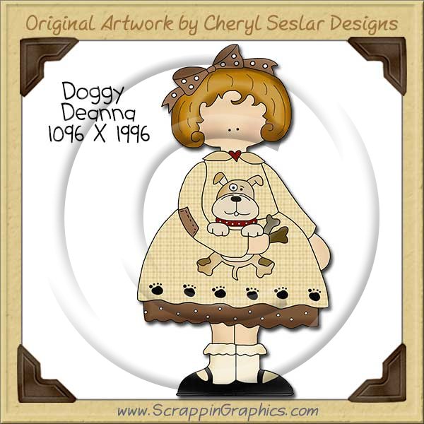 Doggy Deanna Single Clip Art Graphic Download - Click Image to Close