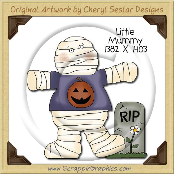 Little Mummy Single Clip Art Graphic Download - Click Image to Close