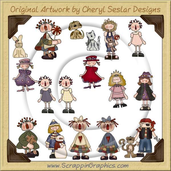 My Whimsical Folk Clip Art Download - Click Image to Close
