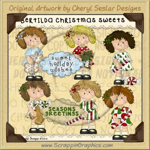 Bertilda Christmas Sweets Limited Pro Clip Art Graphics