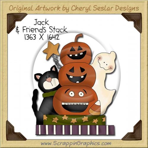 Jack & Friends Stack Single Clip Art Graphic Download