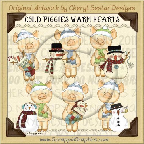 Cold Piggies Warm Heart Limited Pro Clip Art Graphics