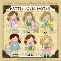Hattie Loves Easter Limited Pro Clip Art Graphics