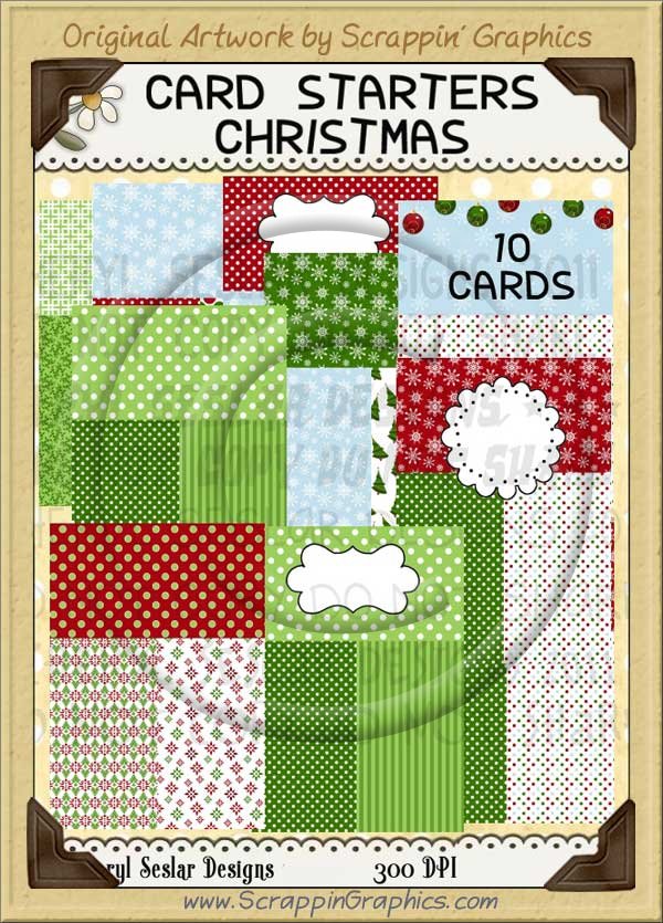 Card Starters Christmas Limited Pro Clip Art Graphics - Click Image to Close