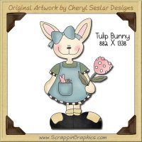 Tulip Bunny Single Graphics Clip Art Download