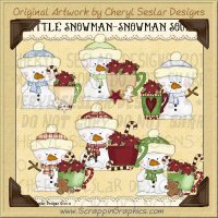 Little Snowman Soup Limited Pro Clip Art Graphics