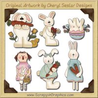 Some Bunny to Love Collection Graphics Clip Art Download