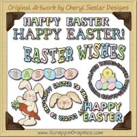 Happy Easter Sediments Limited Pro Graphics Clip Art Download