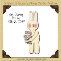 Prim Spring Bunny Single Graphics Clip Art Download