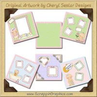 Sweet Baby Girl Paper Collection Graphics Clip Art Download