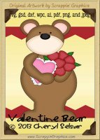 Valentine Bear Cutter Cutting Files Collection