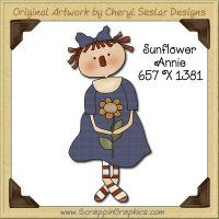 Sunflower Annie Single Graphics Clip Art Download
