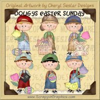Dougy's Easter Sunday Limited Pro Clip Art Graphics Collection