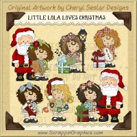 Little Lola Loves Christmas Limited Pro Clip Art Graphics