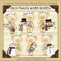 Cold Piggies Warm Heart Limited Pro Clip Art Graphics