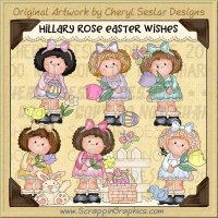 Hillary Rose Easter Wishes Limited Pro Clip Art Graphics