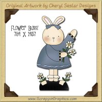 Flower Bunny Single Graphics Clip Art Download
