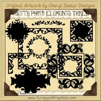 Pretty Photo Elements Three Limited Pro Clip Art Graphics