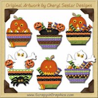 Halloween Bowls Clip Art Download